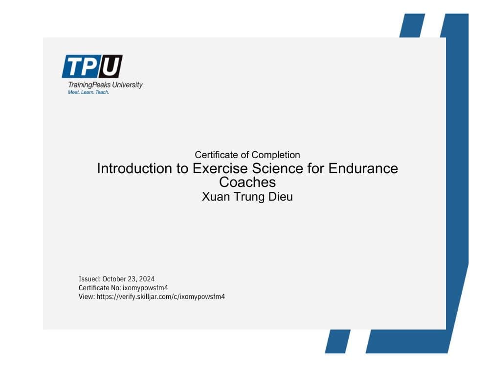 Điều Xuân Trung Certification 13