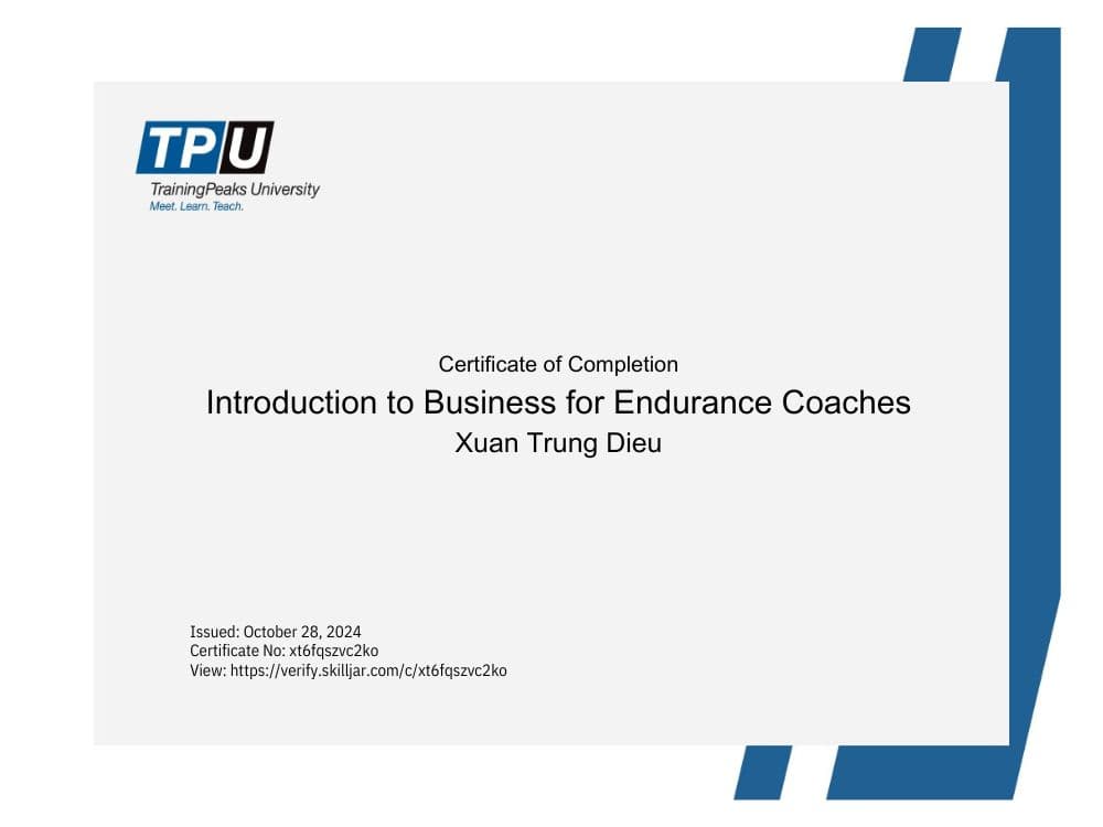 Điều Xuân Trung Certification 8